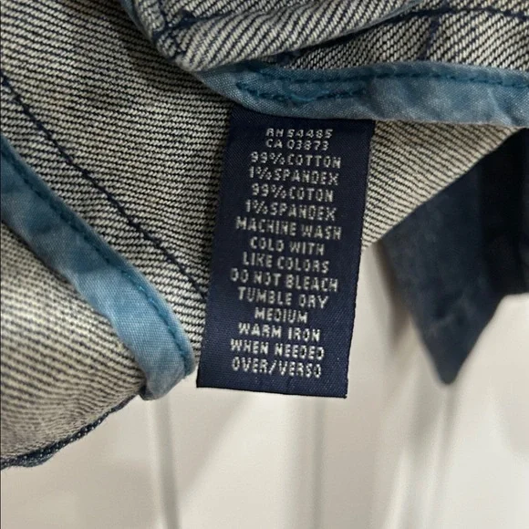 American Eagle Outfitters Dark Blue Jean Jacket - Picture 5 of 5